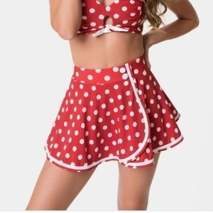 Unique Vintage High Waist Retro Swim Skirt